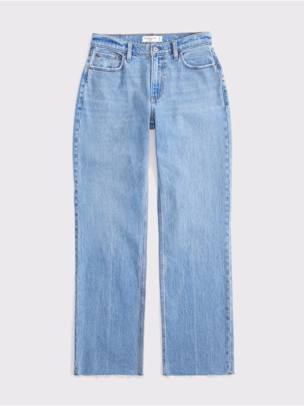 Abercrombie & Fitch Light Blue Straight-Leg Jeans